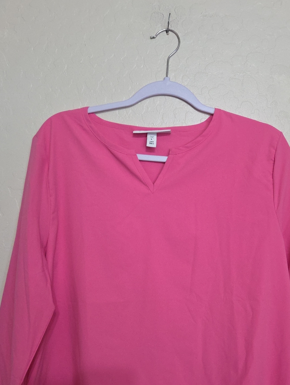 Coolibar Bubble Gum Pink Long Sleeve Sun Top - Picture 2 of 13